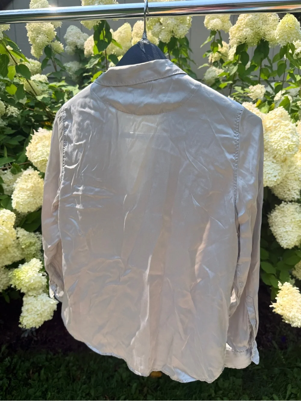 J. Crew Lightweight Button-Down Shirt - Light Beige